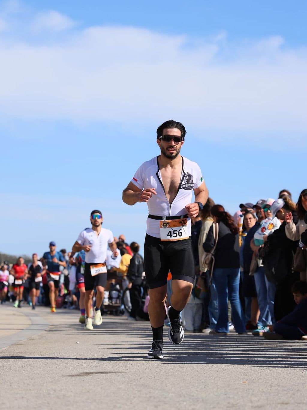 Atleta com o dorsal 456