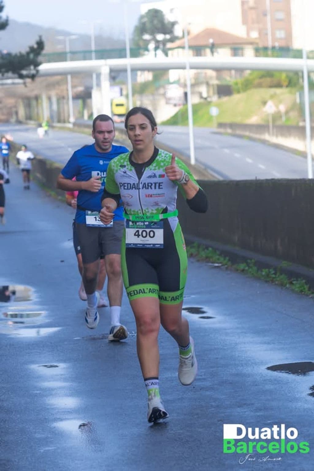 Atleta com o dorsal 400