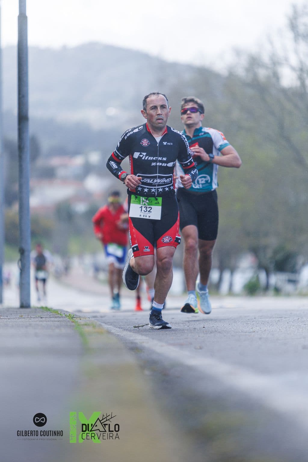 Atleta com o dorsal 132