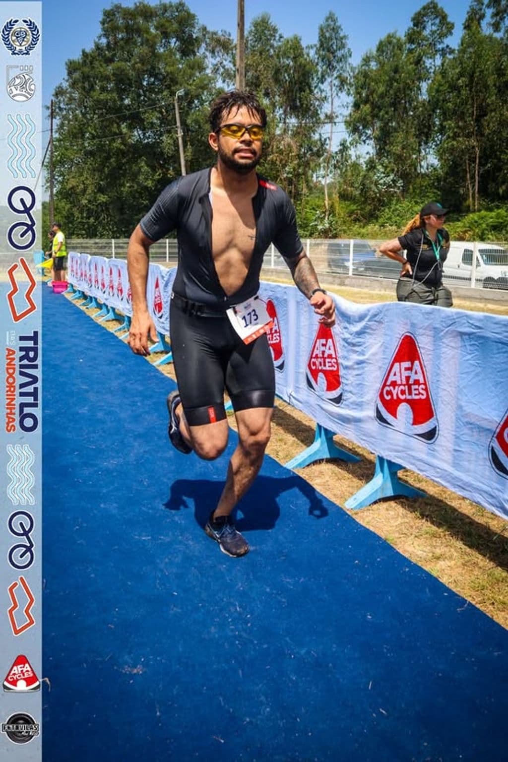 Atleta com o dorsal 173