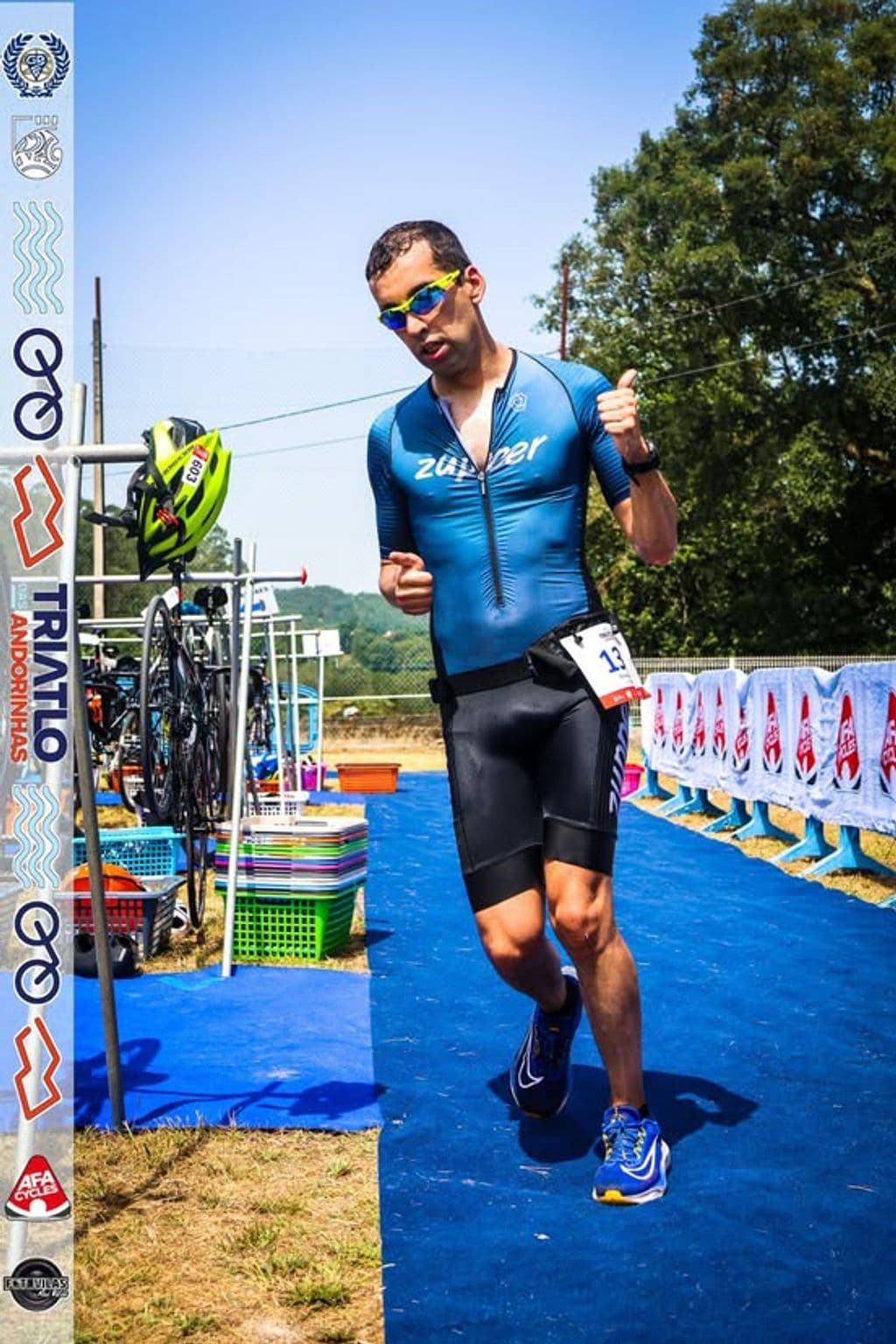 Atleta com o dorsal 132