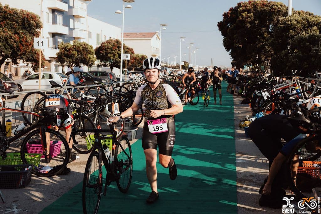 Atleta com o dorsal 195