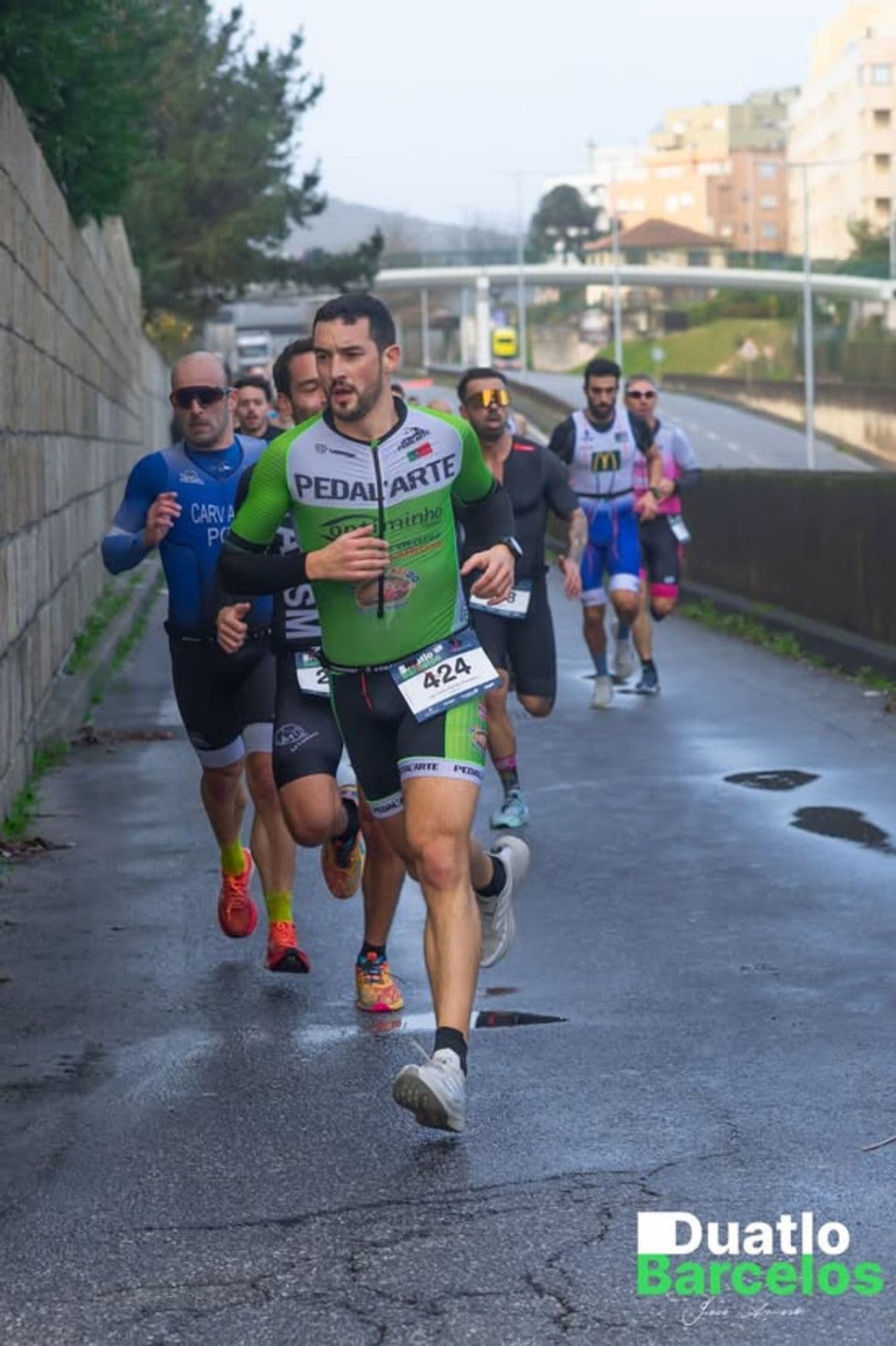 Atleta com o dorsal 424