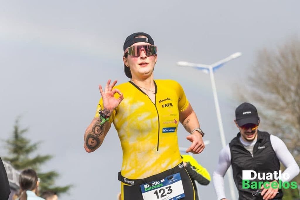 Atleta com o dorsal 123
