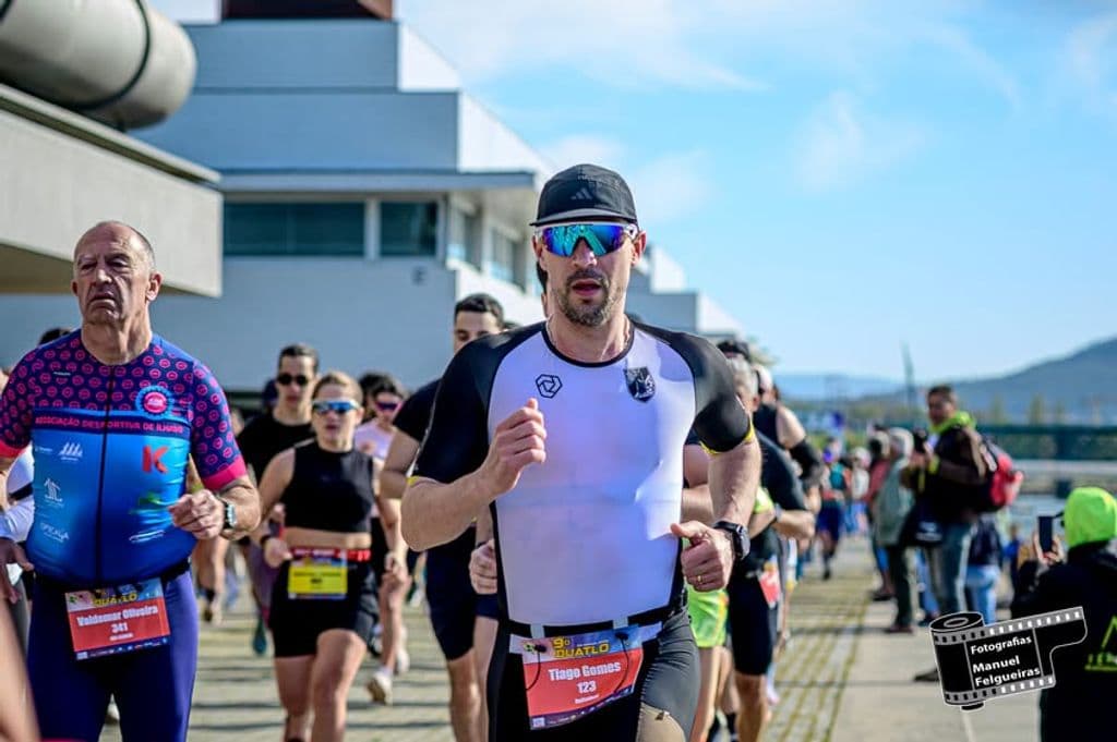 Atleta com o dorsal 123