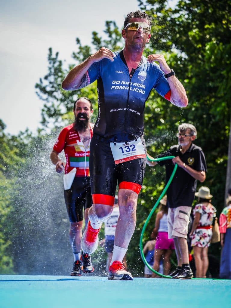 Atleta com o dorsal 132